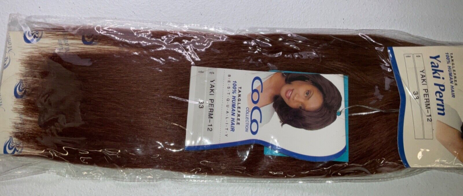 Coco Collection 100% Human Hair Yaki Perm Color 33 (12 inches)