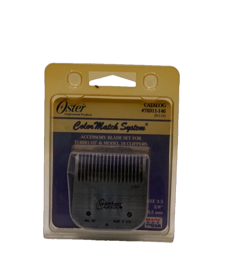 Oster Accessory Blade Set Turbo 111 & Model 10 Clippers (Size 3.5 3/8" 9.5mm)