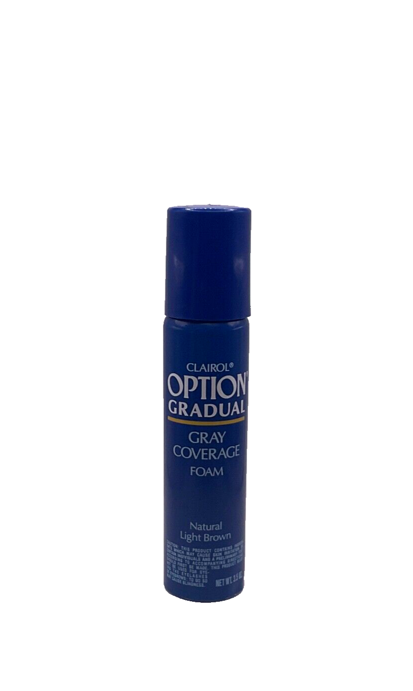 Clairol Option Gradual Gray Coverage Foam Natural Light Brown / 3.5 oz *NO BOX