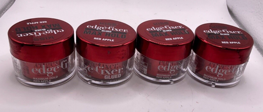 (4) Kiss Edge Fixer Glued Max Hold-Red Apple 1.01 fl oz