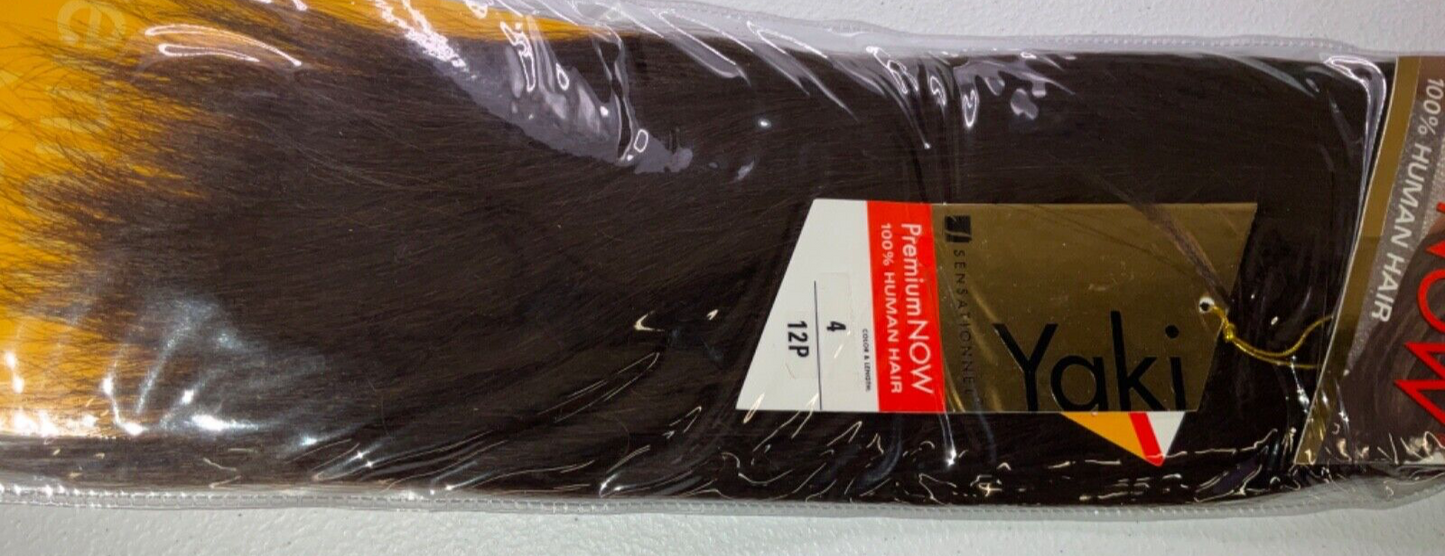 Sensationnel Premium Now 100% Human Hair/Color 4/ (12 inches)