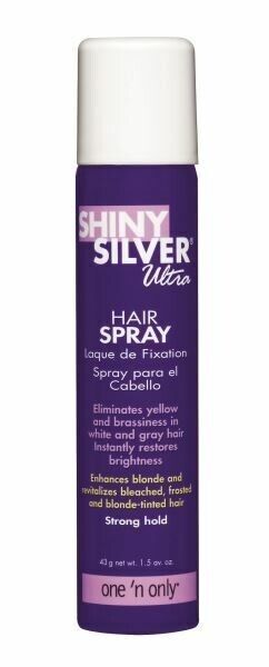 One 'N Only Shiny Silver Ultra Hair Spray Strong Hold 1.5 oz