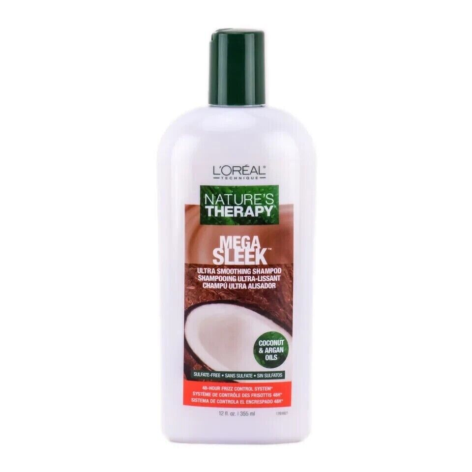 L'Oreal Technique Nature's Therapy Mega Sleek Ultra Smoothing Shampoo 12 oz