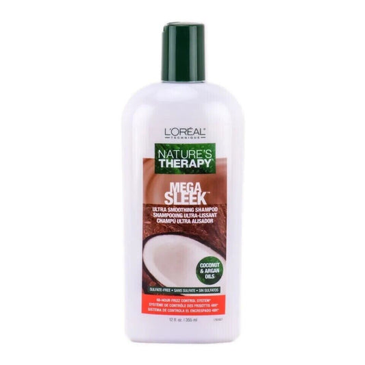 L'Oreal Technique Nature's Therapy Mega Sleek Ultra Smoothing Shampoo 12 oz