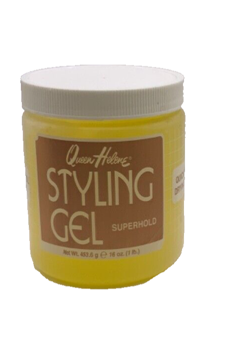 Queen Helene Styling Gel Superhold Alcohol-Free Yellow 16 oz