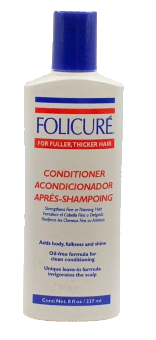 Folicure Conditioner Strengthens Fine or Thinning Hair 8oz