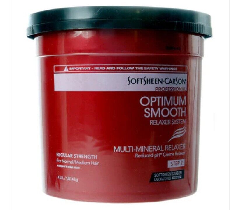 SoftSheen Carson Optimum Smooth Multi Mineral Relaxer SUPER Strength Step 2 /4LB