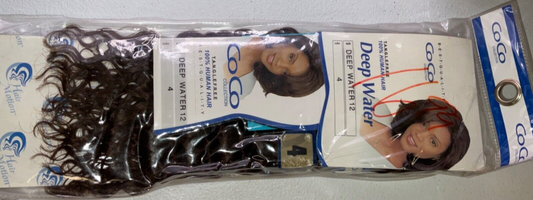 Coco Collection 100% Human Hair Deep Water /Color 4/ (12 inches)