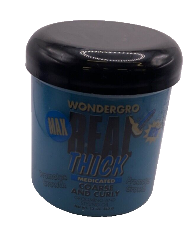 Wondergro Real Thick Medicated Groming And Stying Oil Coarse & Curly W/ 12oz