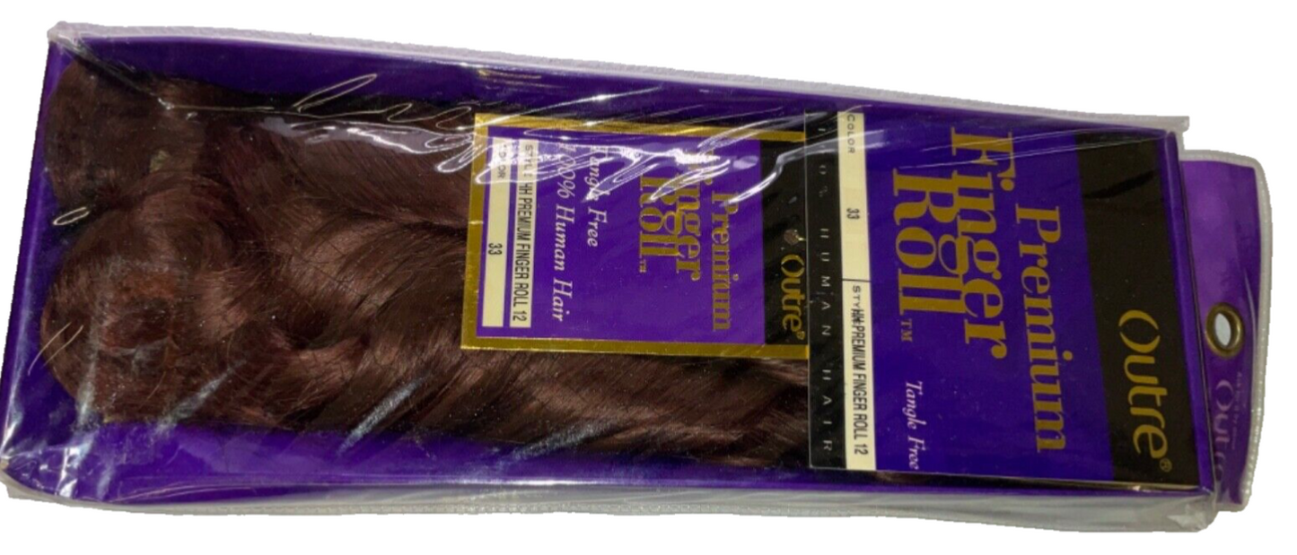 Outre Premium Finger Roll 100% Human Hair Color 33 (12 inches)