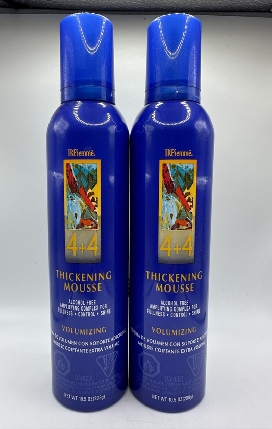 (2) TRESEMME 4+4 THICKENING MOUSSE VOLUMIZING - 10.5 OZ