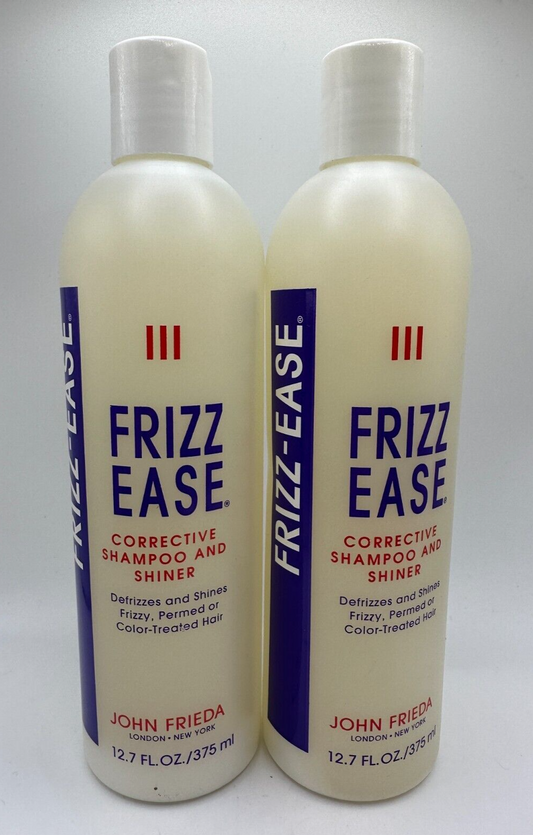 (2) John Frieda Frizz Ease Corrective Shampoo & Shiner 12.7oz