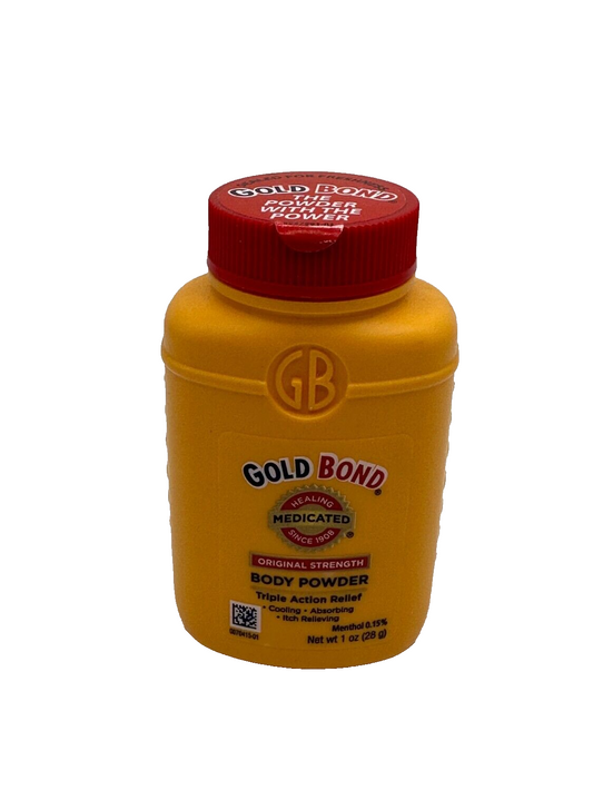 1 Gold Bond Body Powder Original Strength Medicated With Talc Talcum Talco 1 oz