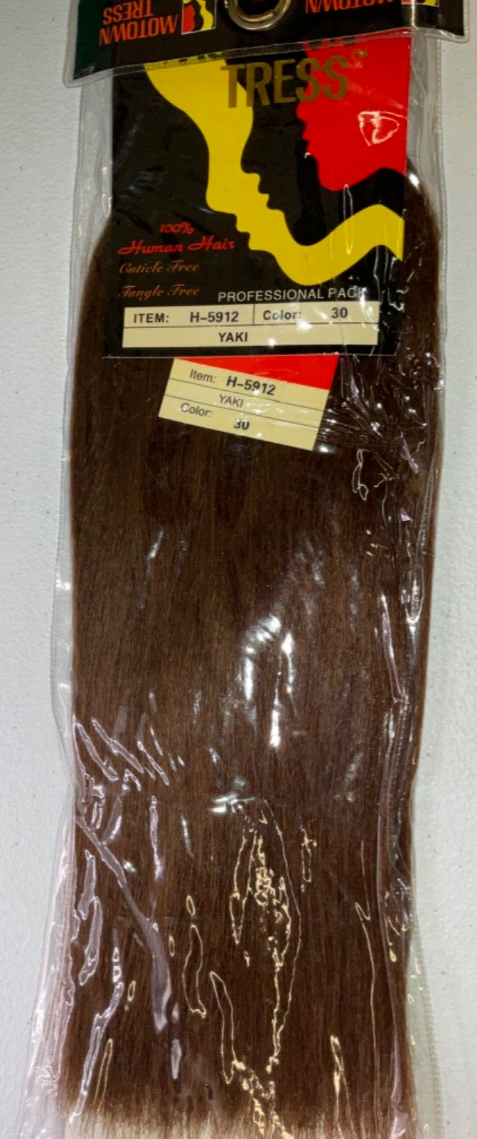 Motown Tress 100% Human Hair Yaki H-5912/Color 30