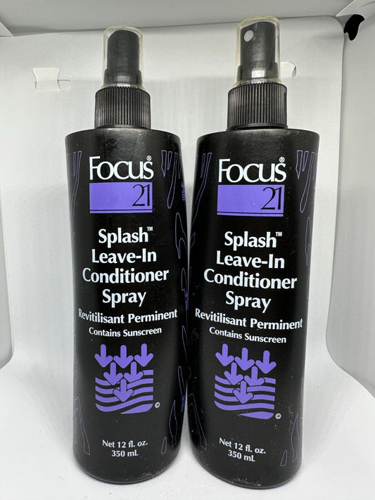 (2) Focus 21 Splash Leave-In Conditioner Spray 12 fl oz