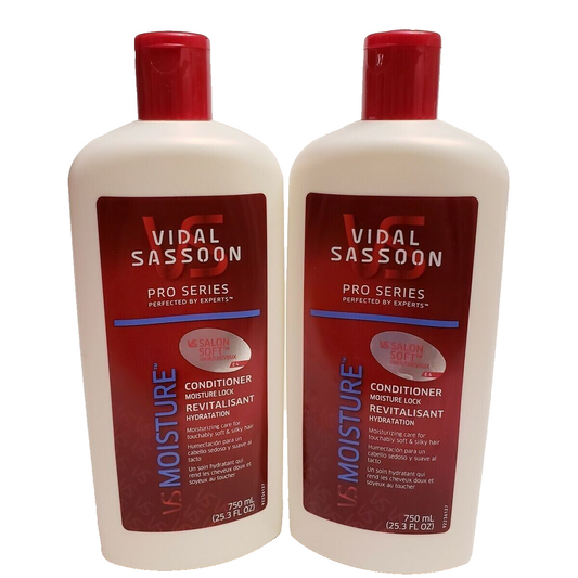 Vidal Sassoon Pro Series Moisture Lock Moisturizing Conditioner 25.3 oz Lot of 2