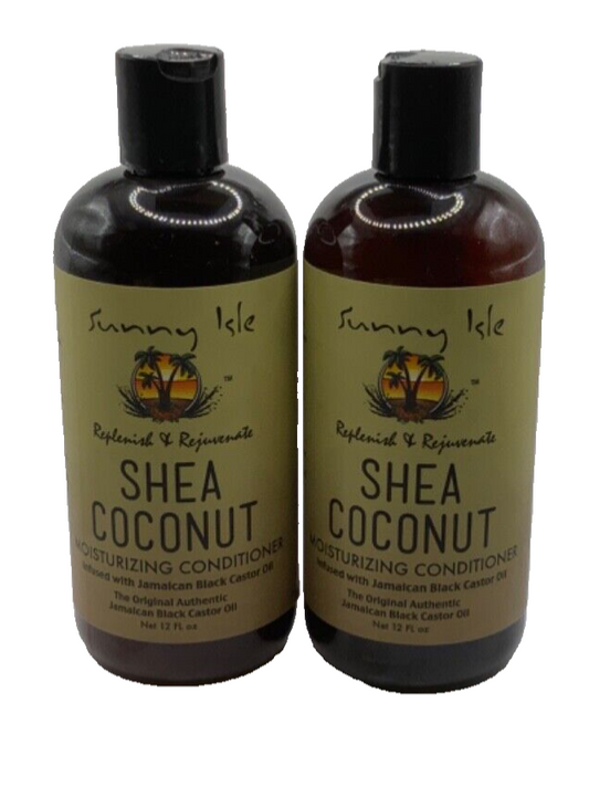 (2) Sunny Isle Shea Coconut Moisturizing Conditioner 12oz