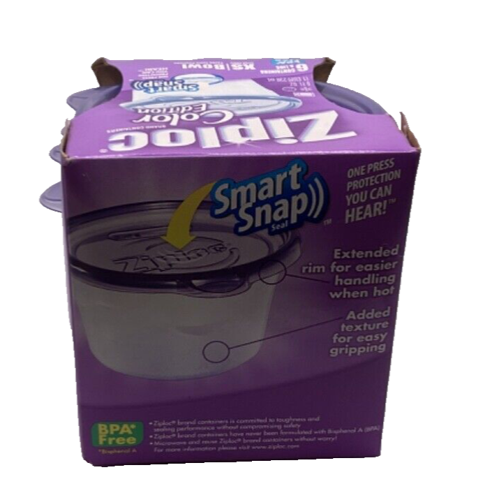 Ziploc Color Edition Smart Snap 6 PACK