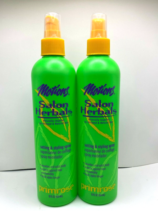 (2) Motions Salon Herbals Setting & Styling Spray - 12 oz