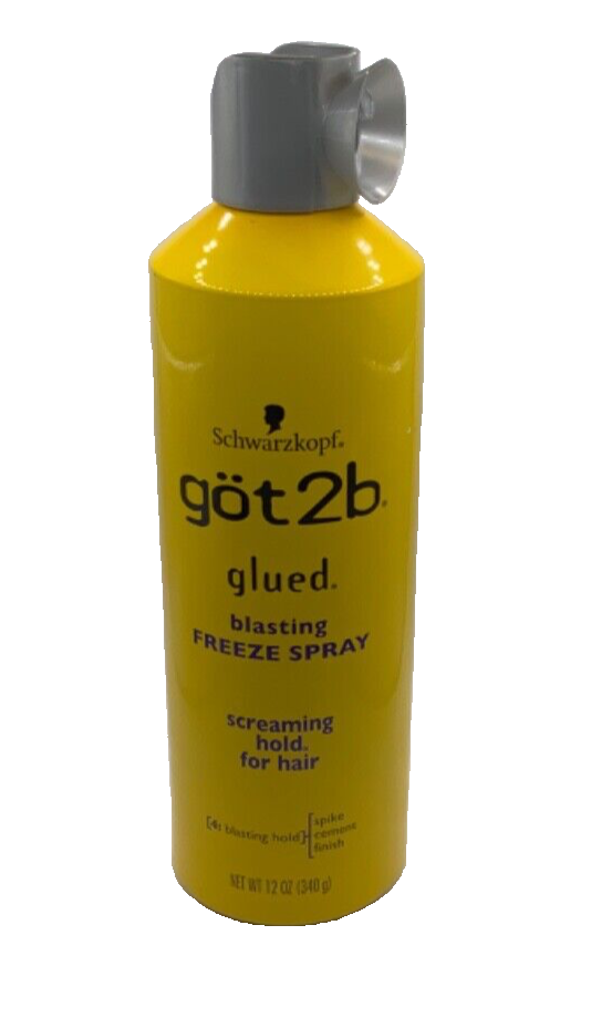 Schwarzkopf Got2b Glued Blasting Freezing Spray Screaming Hold For Hair 12oz