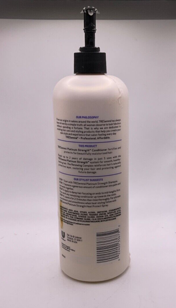 Tresemme Platinum Strength Repairs Hair Conditioner 25 OZ *DAMAGED BOTTLE